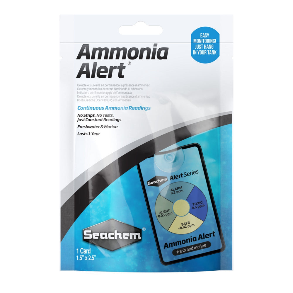 Seachem Laboratories 1 Year Ammonia Alert Monitor 1ea/1 Card, 15 In X 25 in for your Pet Fish with Pet Store X!