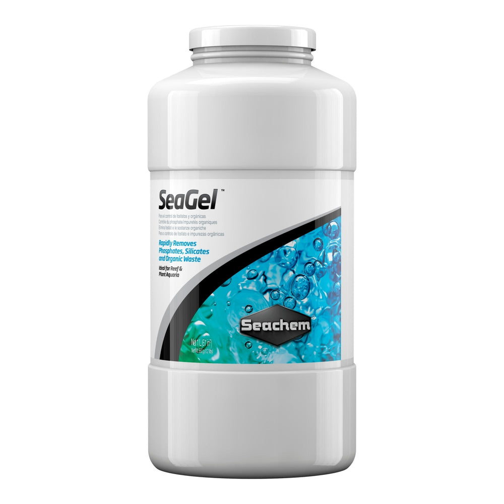 Seachem Laboratories SeaGel Phosphate, Silicate, and Organic Waster Remover 1ea/1 l for your Pet Fish.