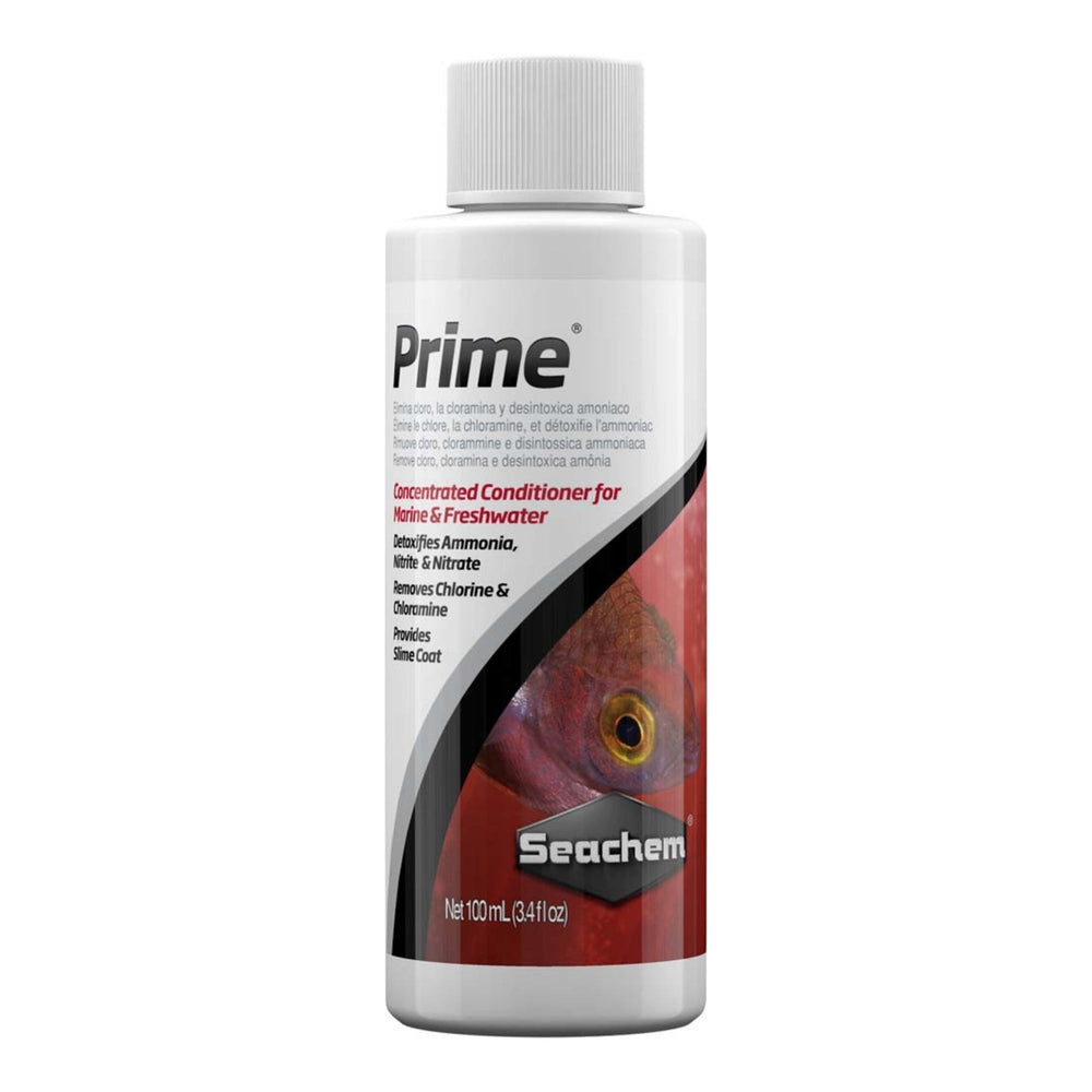 Seachem Laboratories Prime Ammonia Detoxifier 1ea/100Ml/3.4 oz. for your Pet Fish.