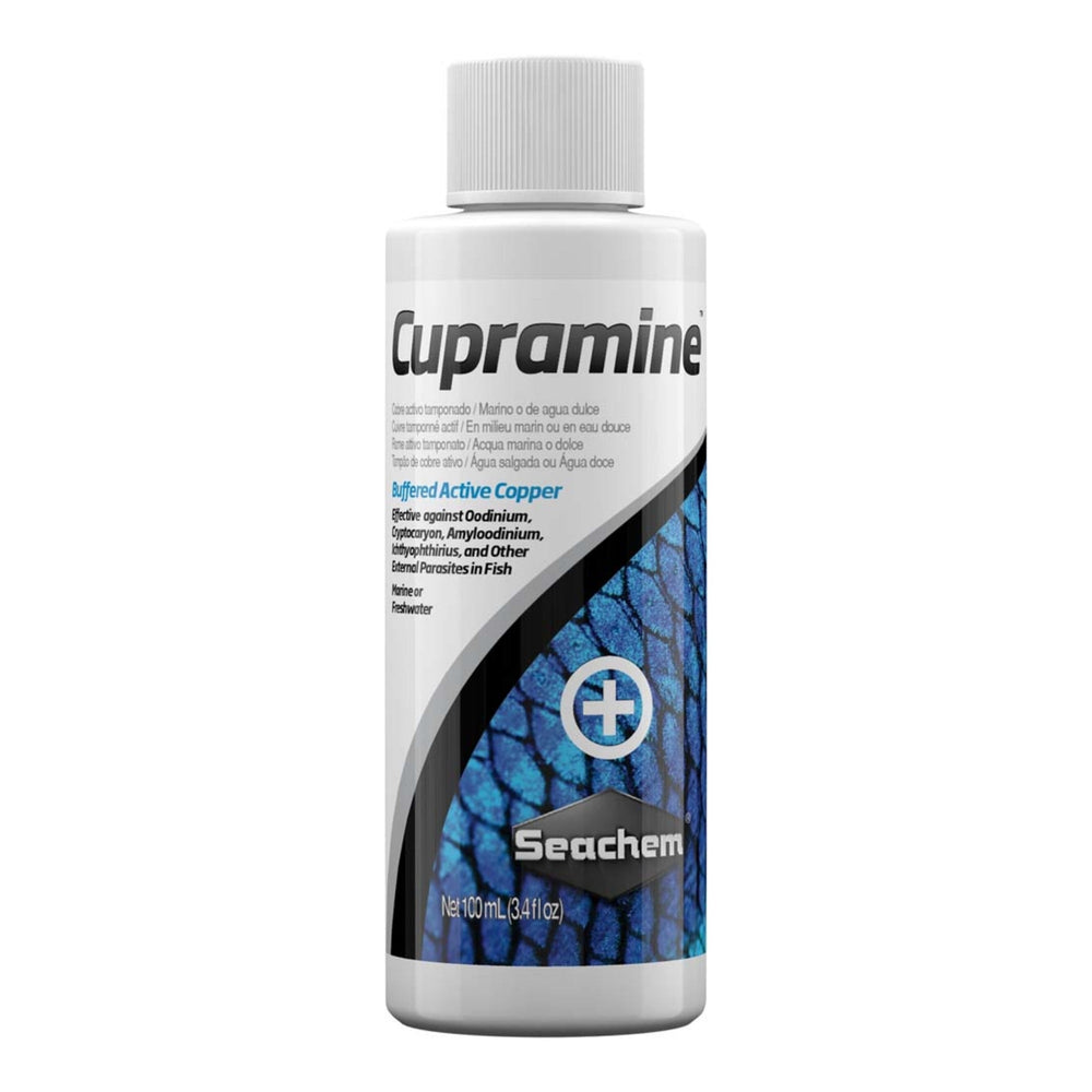 Seachem Laboratories Cupramine Copper Treatment 1ea/3.4 fl. oz. for your Pet Fish.