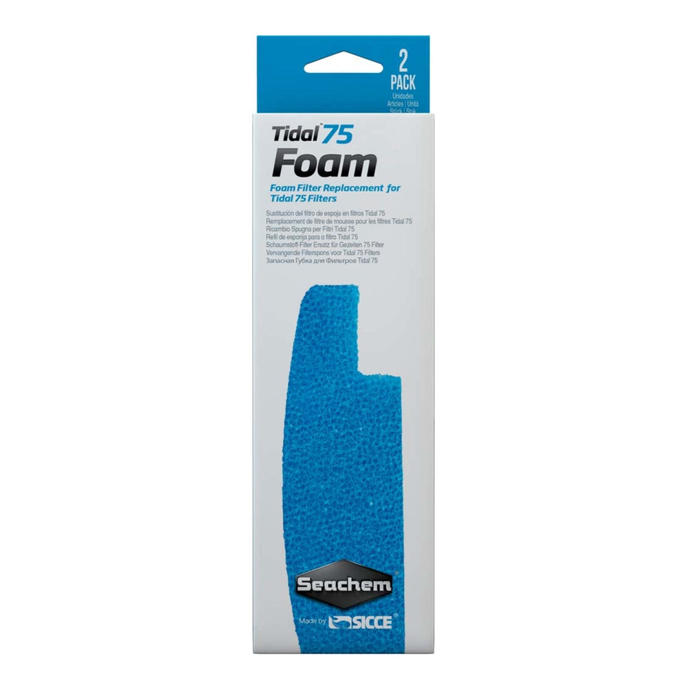 Seachem Laboratories Tidal Foam Sponge For Tidal 75 Filters, Blue, 1ea/2 pk for your Pet Fish with Pet Store X!