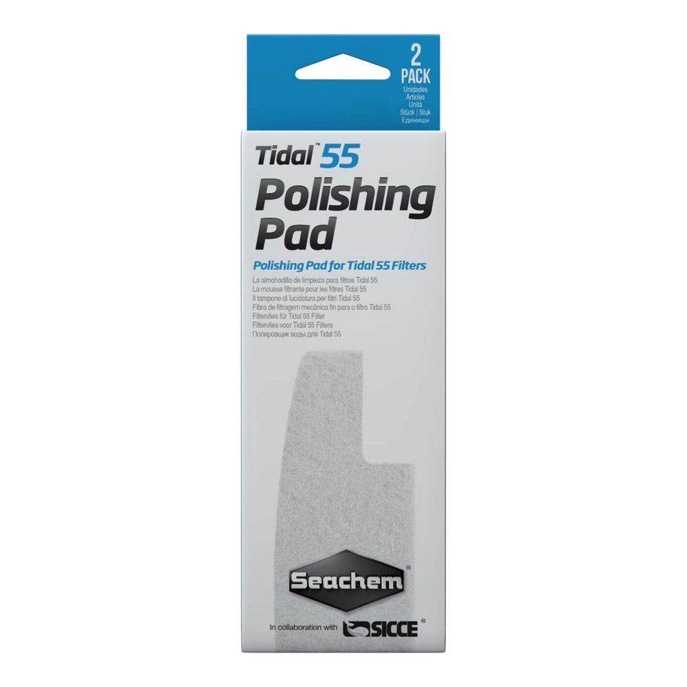 Seachem Laboratories Tidal Polishing Pad For Tidal 55 Filters, White, 1ea/2 pk for your Pet Fish with Pet Store X!