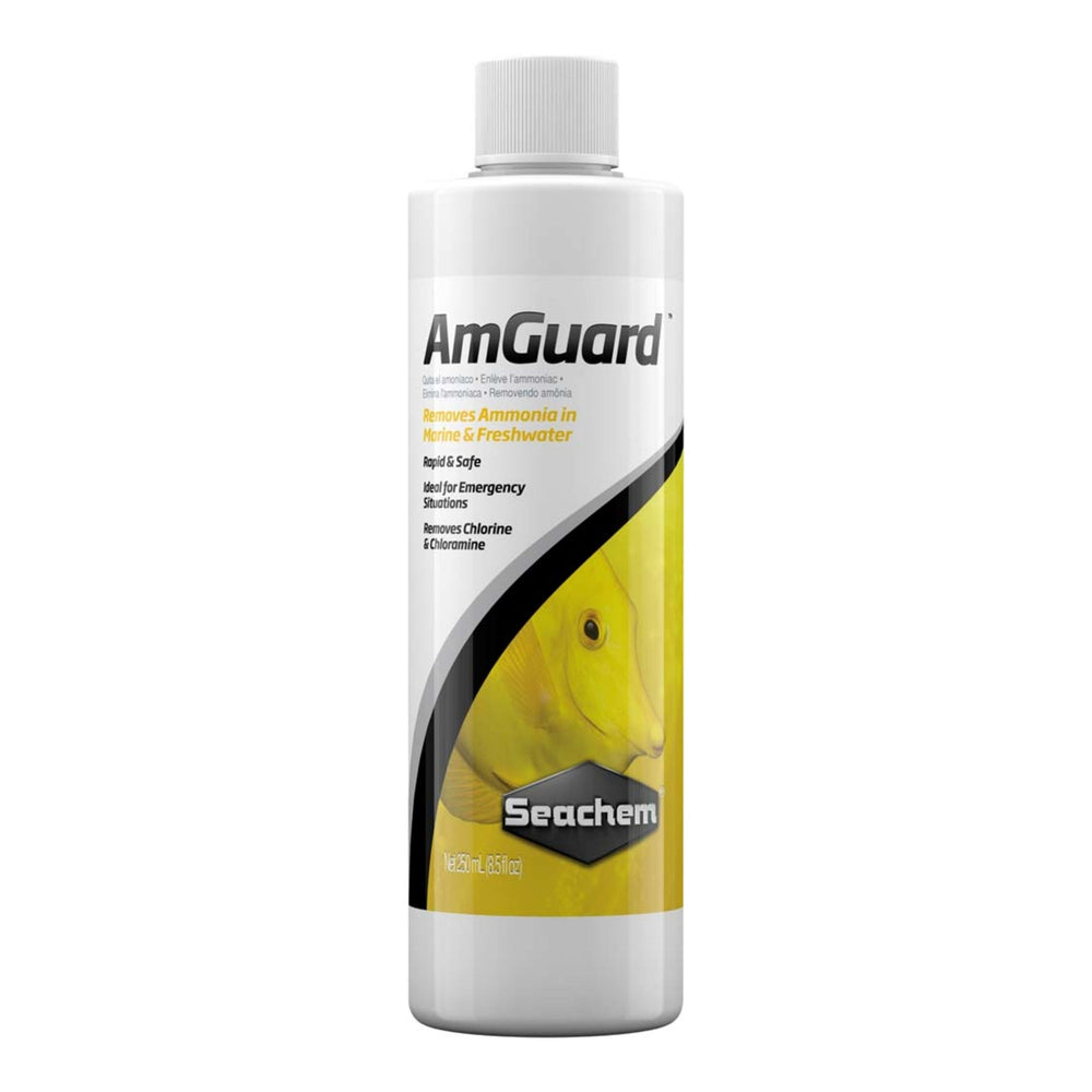 Seachem Laboratories AmGuard Ammonia Detoxifier 1ea/8.5 fl. oz. for your Pet Fish.