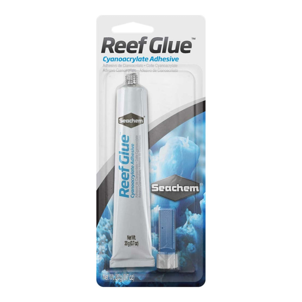 Seachem Laboratories Reef Glue Cyanoacrylate Adhesive Gel Clear, 1ea/20 g, 0.7 oz.