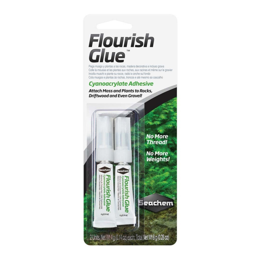 Seachem Laboratories Flourish Glue Cyanoacrylate Adhesive Clear, 1ea/4 g, 2 ct