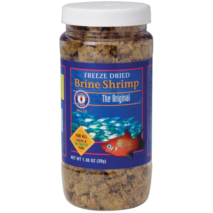 San Francisco Bay Brand Freeze-Dried Brine Shrimp 1ea/1.36 oz for your Pet Fish.