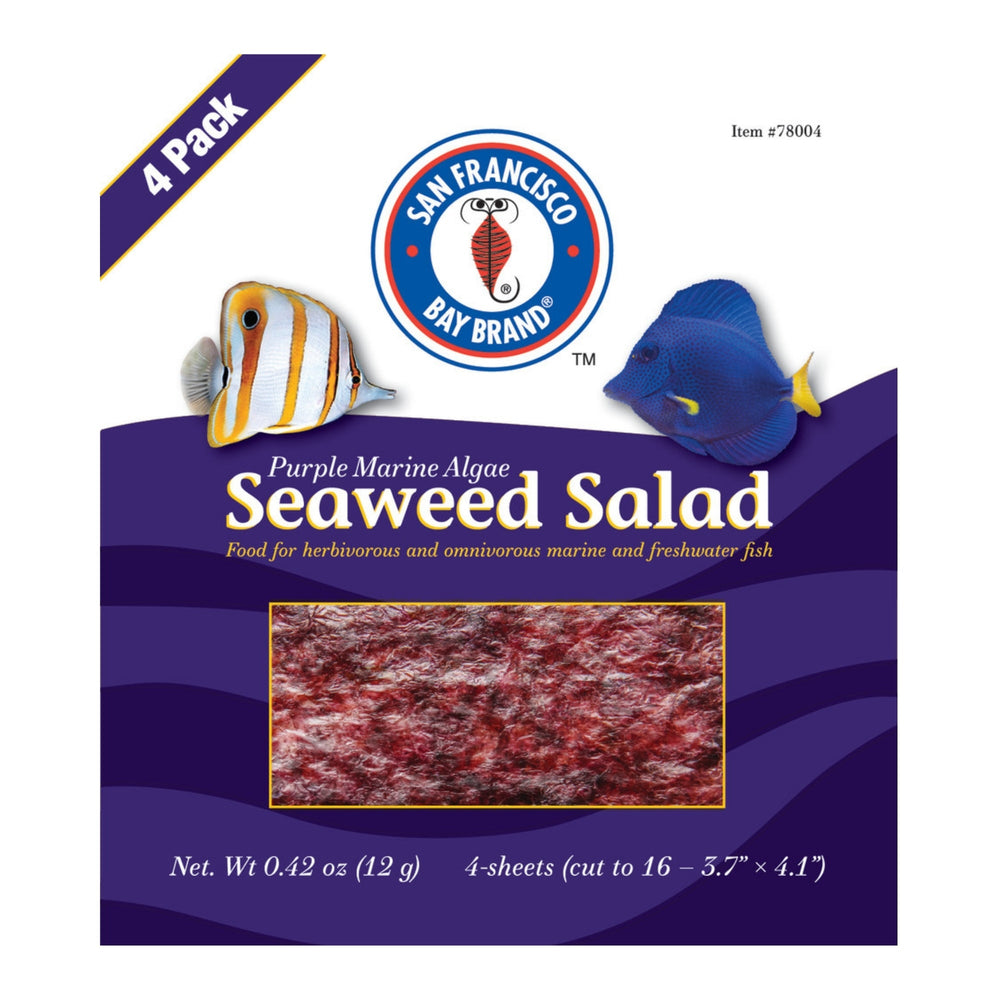 San Francisco Bay Brand Purple Marine Algae Seaweed Salad 1ea/4 pk for your Pet Fish.