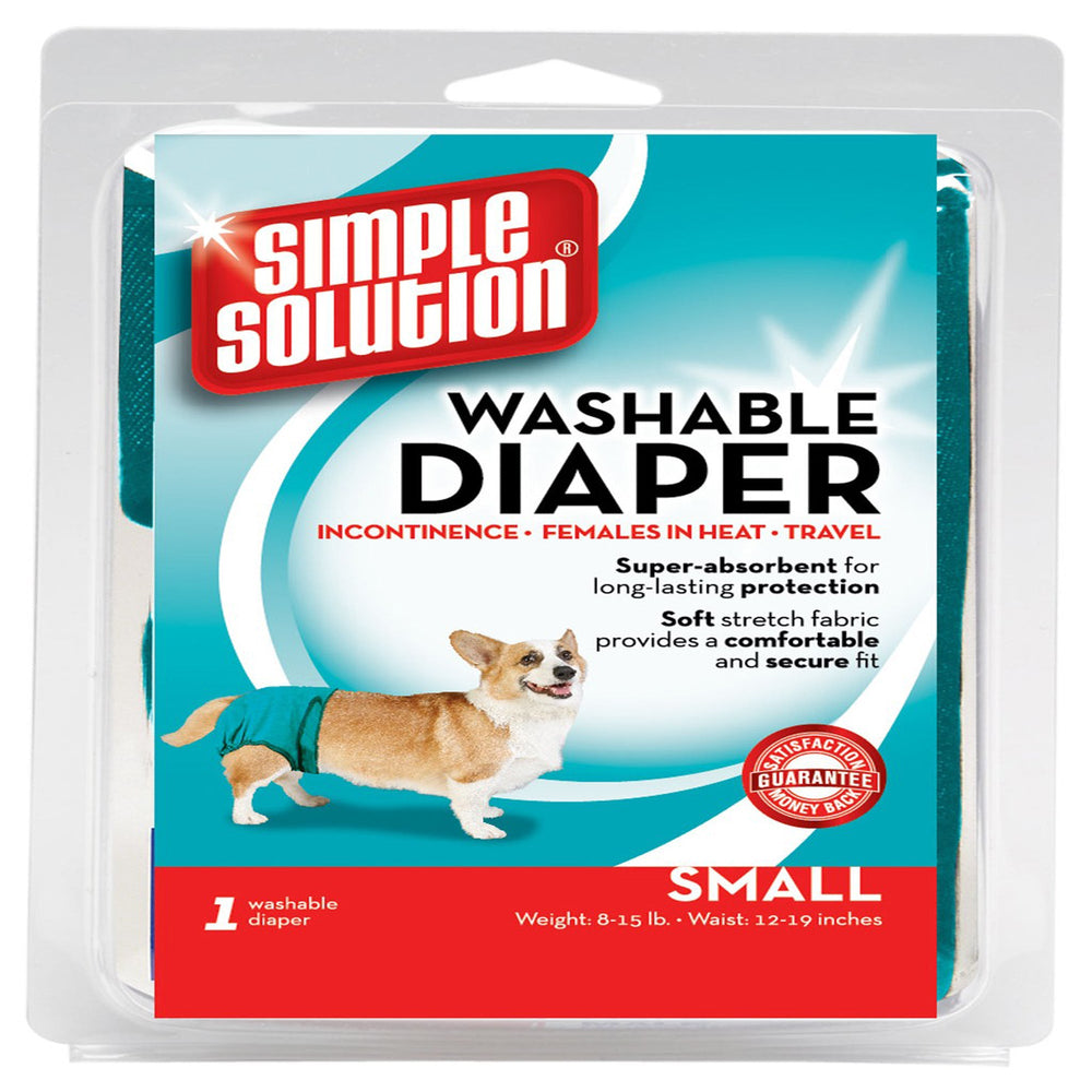 Simple Solution Washable Diaper Blue 1ea/SM