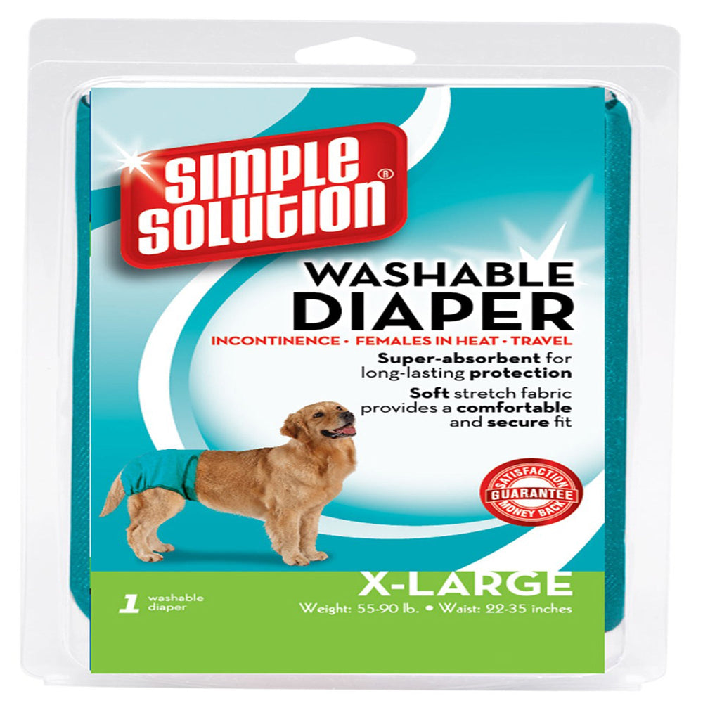 Simple Solution Washable Diaper Blue 1ea/XL