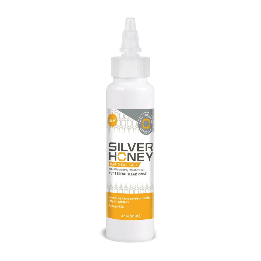 Silver Honey Rapid Ear Care Vet Strength Ear Rinse 4oz.