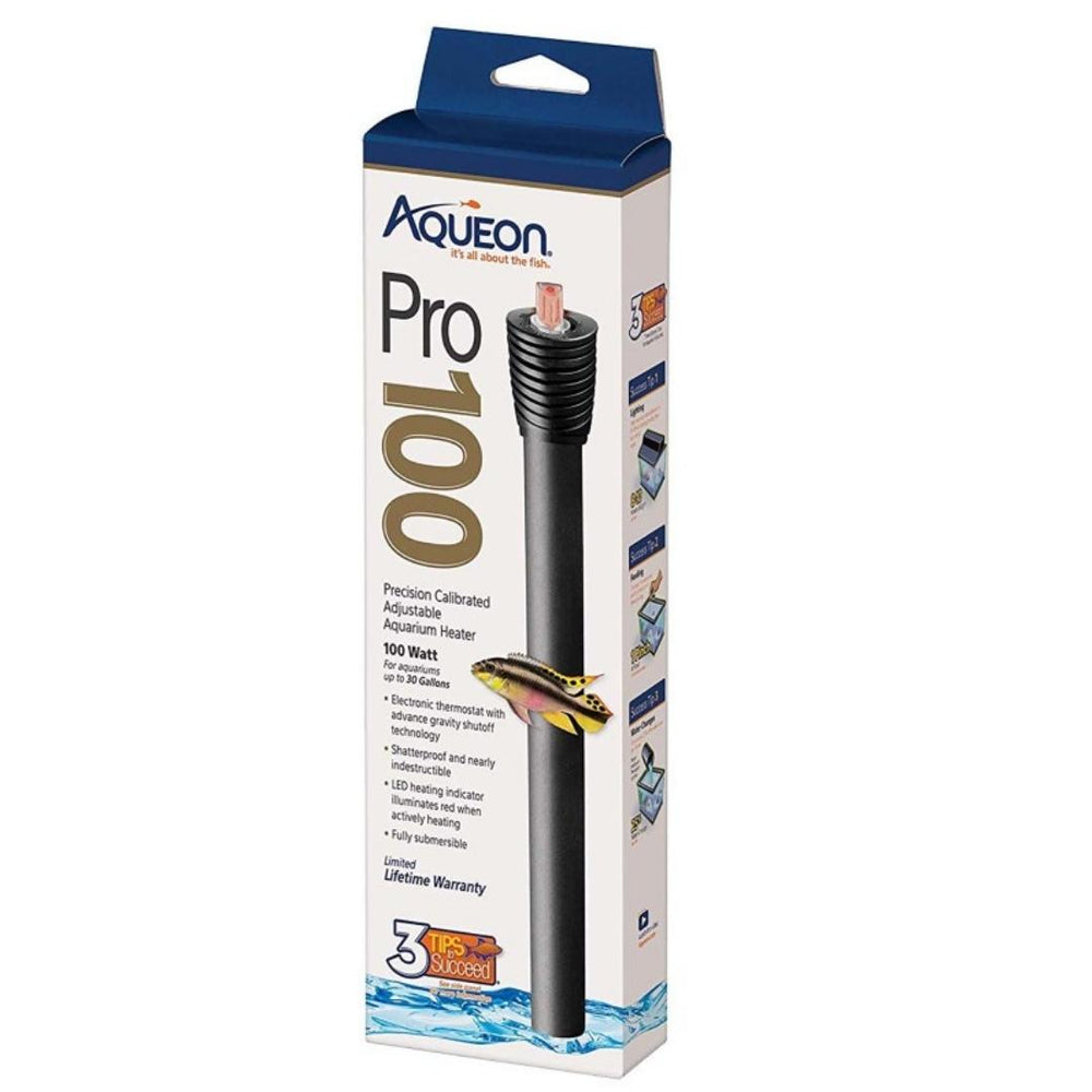 Aqueon Adjustable PRO Aquarium Heater 1ea/Up To 30 gal, 100 W for your Pet Fish.