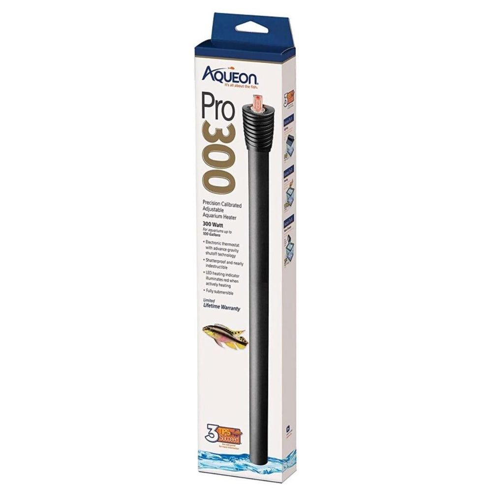 Aqueon Adjustable PRO Aquarium Heater 1ea/Up To 100 gal, 300 W for your Pet Fish with Pet Store X!