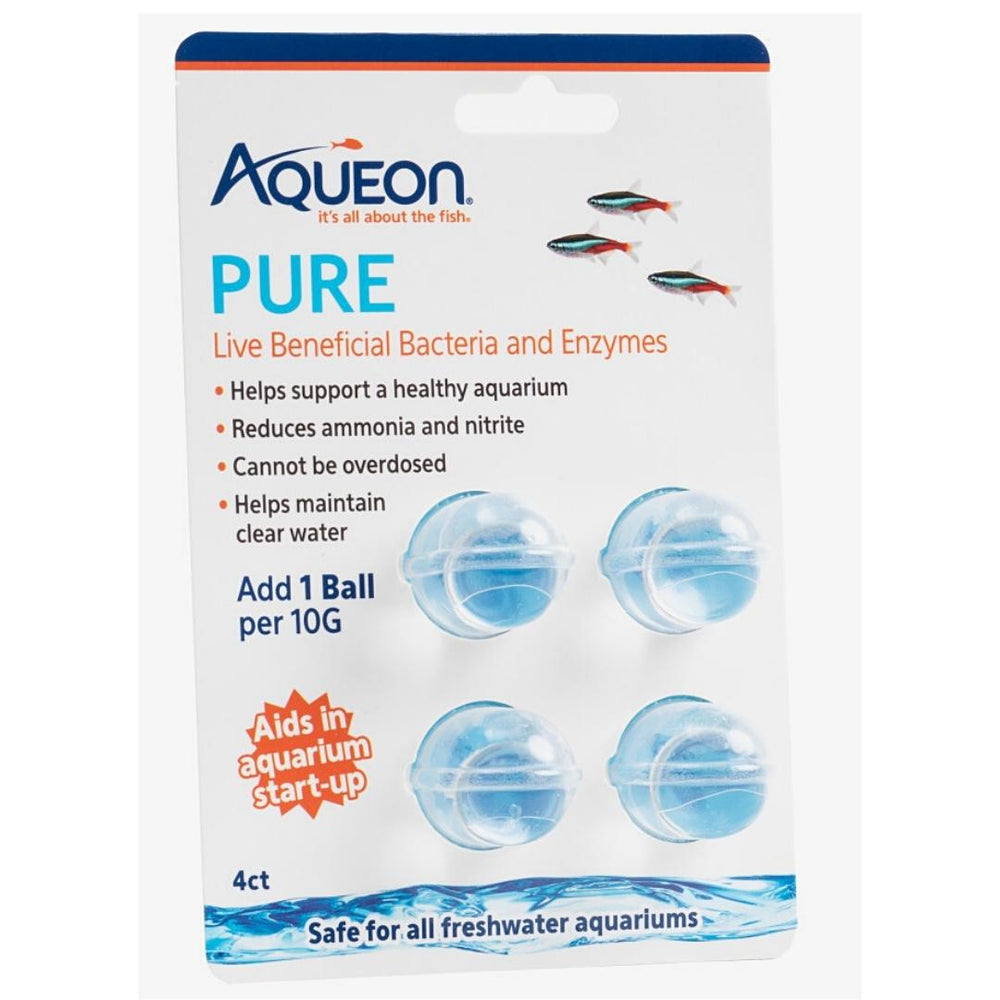 Aqueon PURE Live Beneficial Bacteria 4 Pack, 6ea/10 gal for your Pet Fish with Pet Store X!