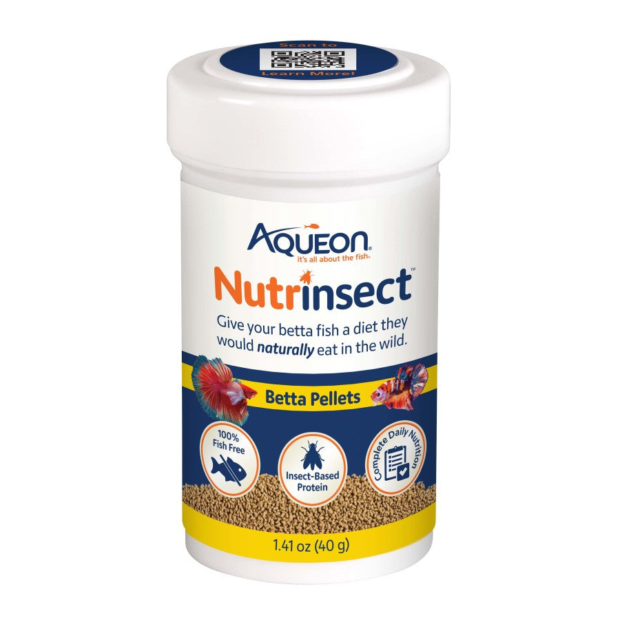 Aqueon Nutrinsect Fish-Free Fish Food Betta Pellets 1ea/141 oz for your Pet Fish with Pet Store X!