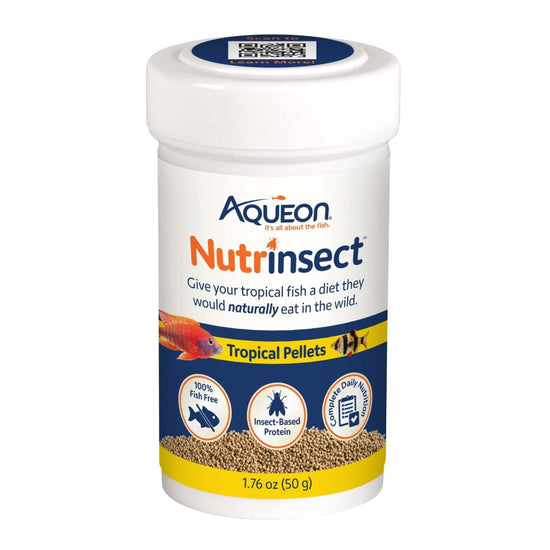 Aqueon Nutrinsect Fish-Free Fish Food Tropical Pellets 1ea/176 oz for your Pet Fish with Pet Store X!