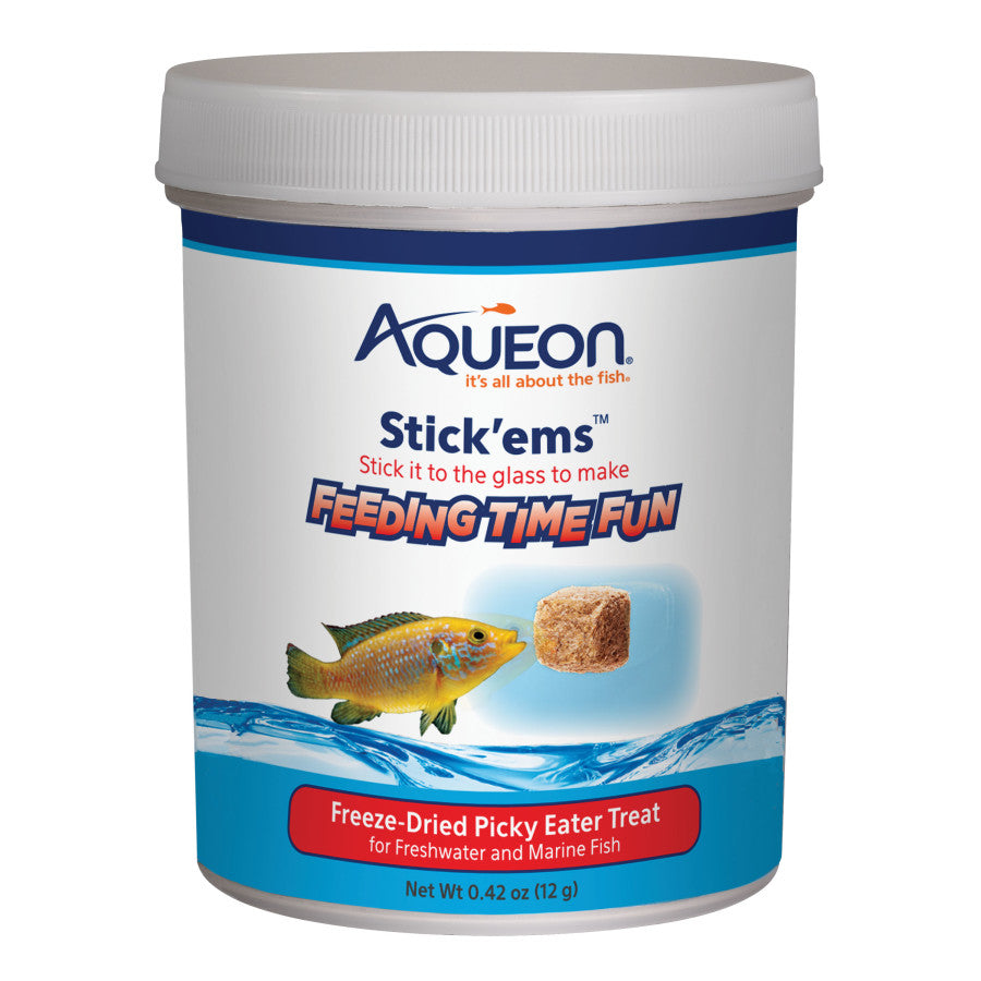 Aqueon Stick'ems Freeze-Dried Picky Eater Treat 1ea/0.42 oz for your Pet Fish.