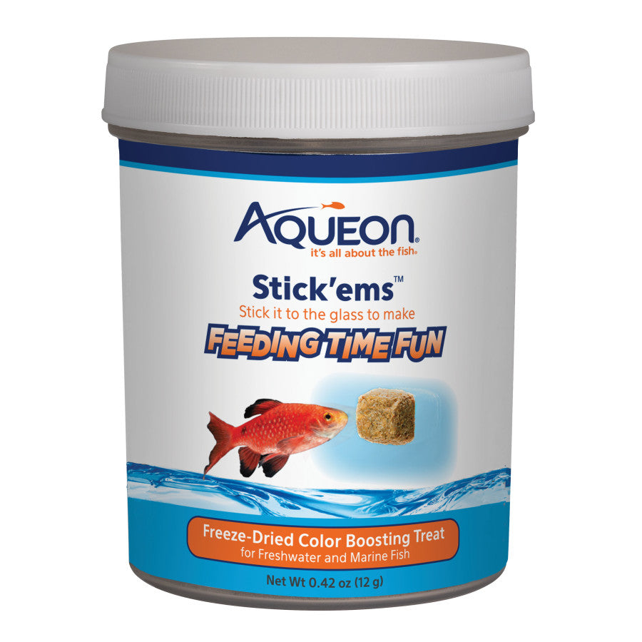 Aqueon Stick'ems Freeze-Dried Color Boosting Treat 1ea/042 oz for your Pet Fish with Pet Store X!