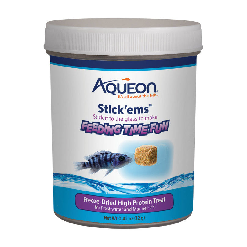 Aqueon Stick'ems Freeze-Dried High Protein Treat 1ea/042 oz for your Pet Fish with Pet Store X!