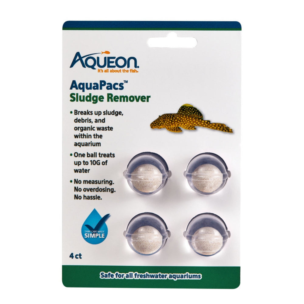 Aqueon AquaPacs Sludge Remover 6ea/4 pk, 10 gal for your Pet Fish.