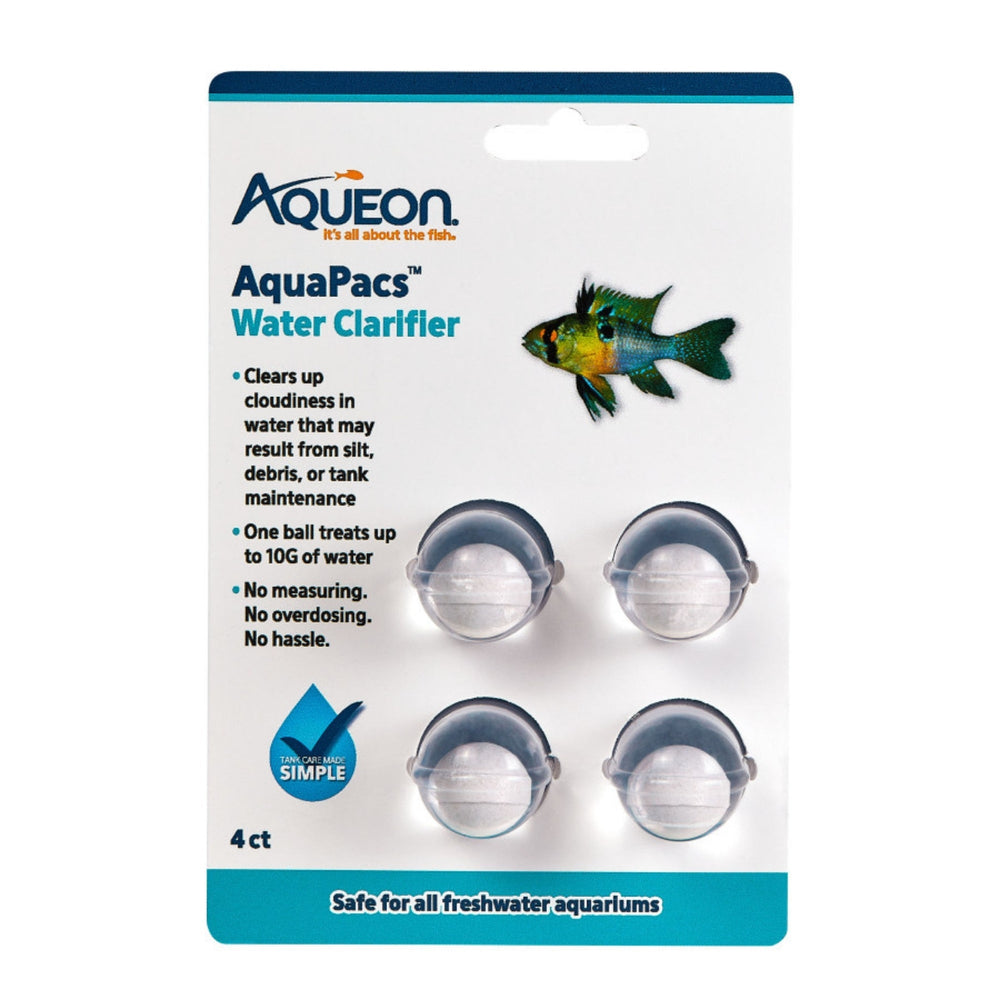 Aqueon AquaPacs Water Clarifier 6ea/4 pk, 10 gal for your Pet Fish.