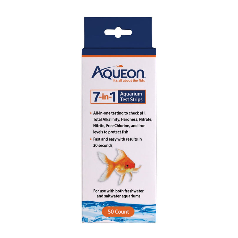 Aqueon 7-in-1 Aquarium Test Strips 1ea/50 ct for your Pet Fish with Pet Store X!