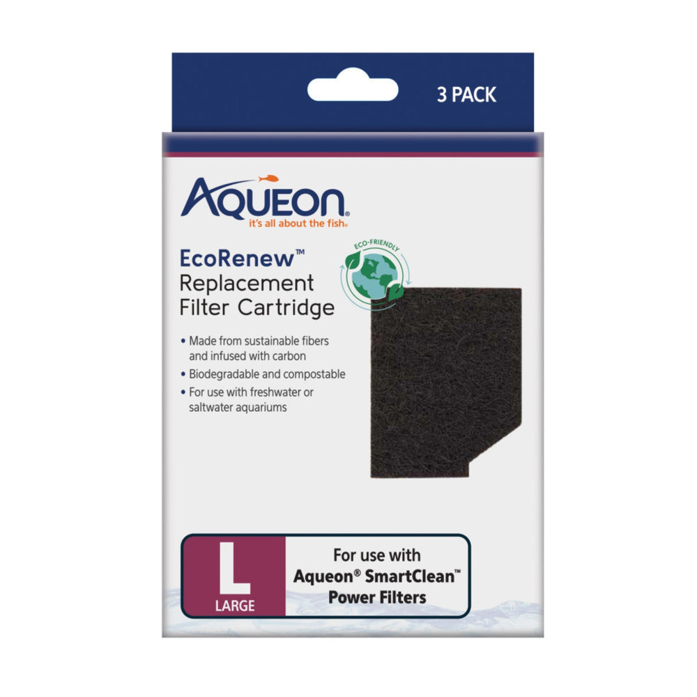 Aqueon EcoRenew Filter Cartridges Large, 1ea/3 pk for your Pet Fish.