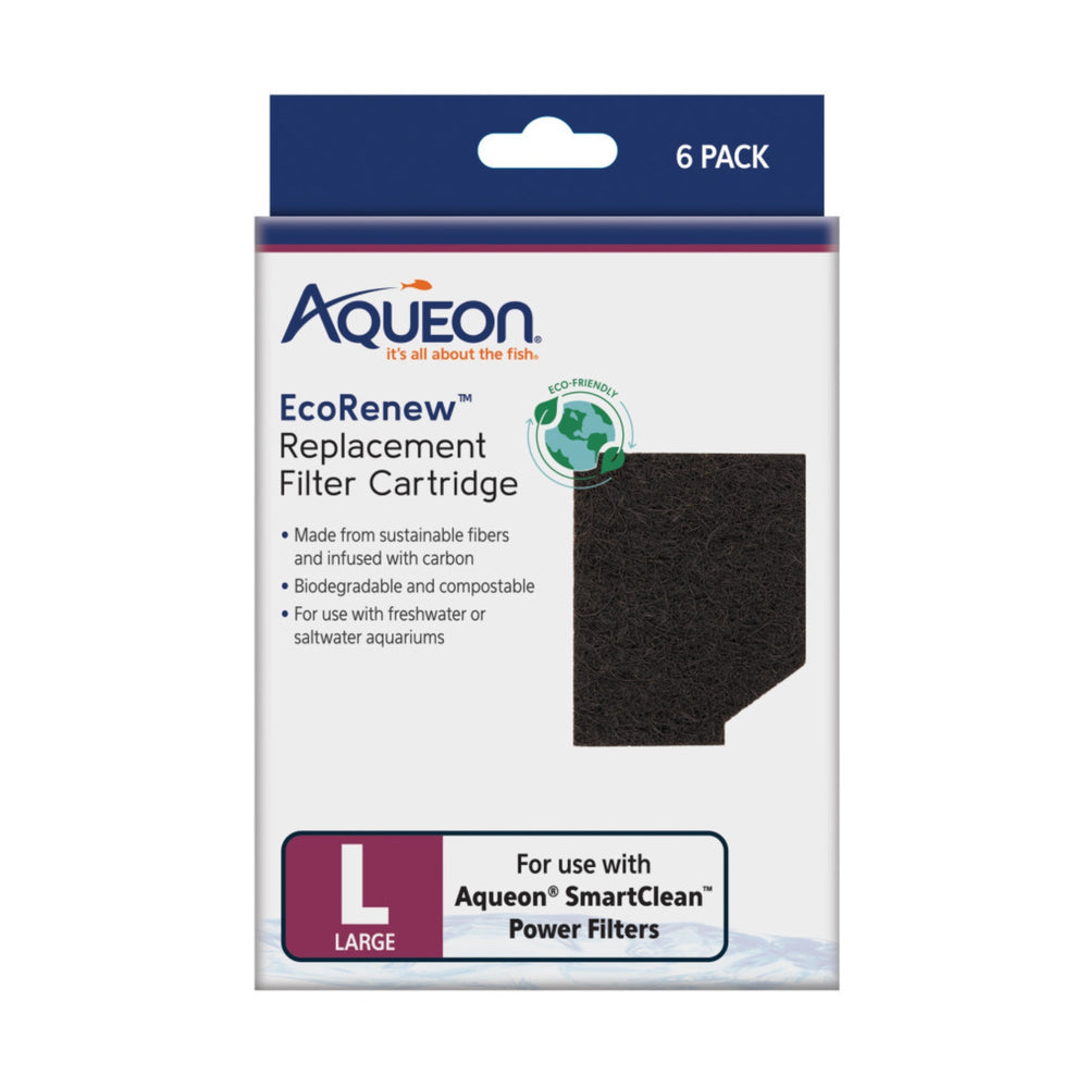 Aqueon EcoRenew Filter Cartridges Large, 1ea/6 pk for your Pet Fish with Pet Store X!