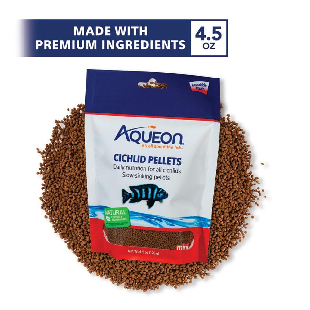 Aqueon Cichlid Food 1ea/Mini 45 oz for your Pet Fish with Pet Store X!