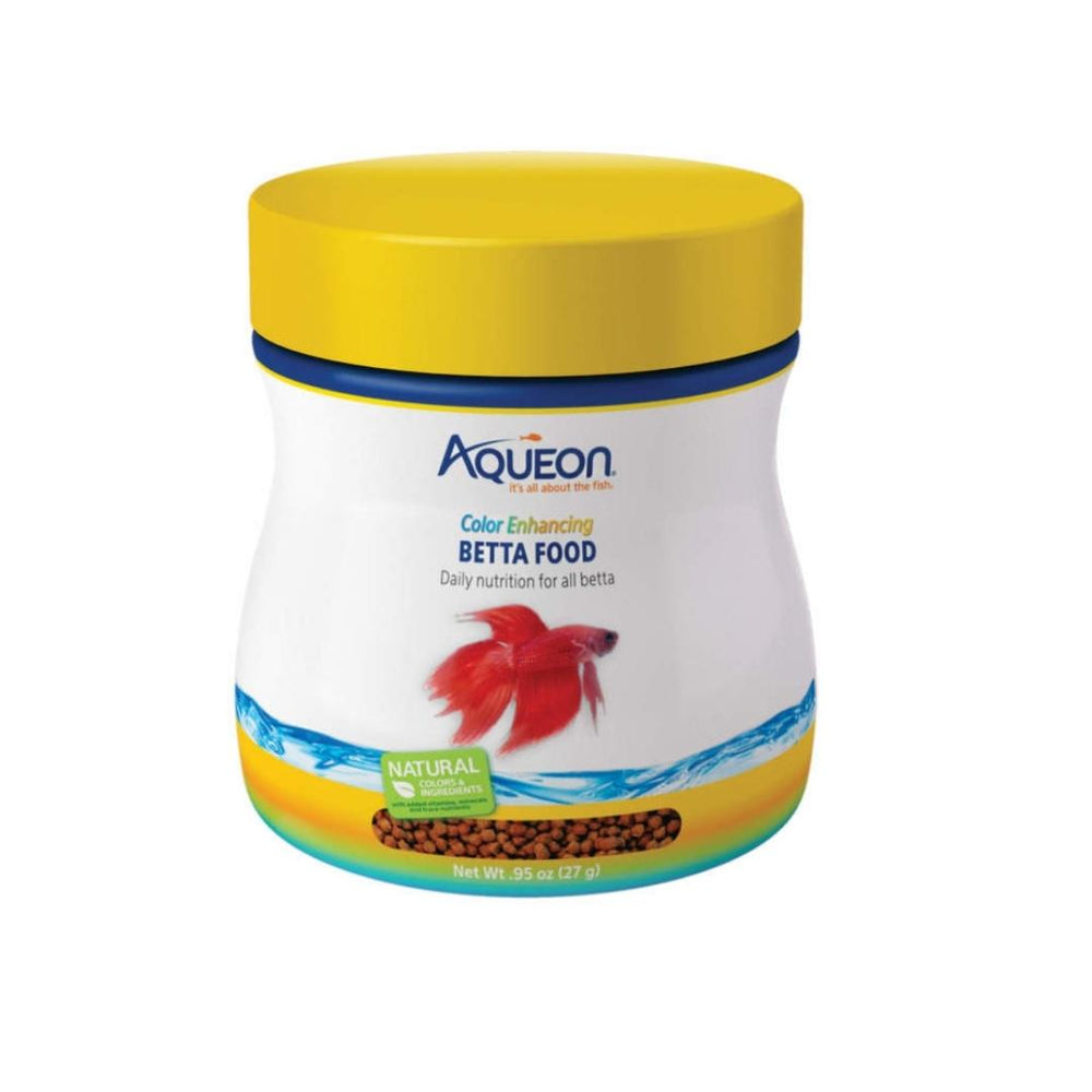 Aqueon Betta Food Color Enhancing 1ea/Floating Pellet, 95 oz for your Pet Fish with Pet Store X!