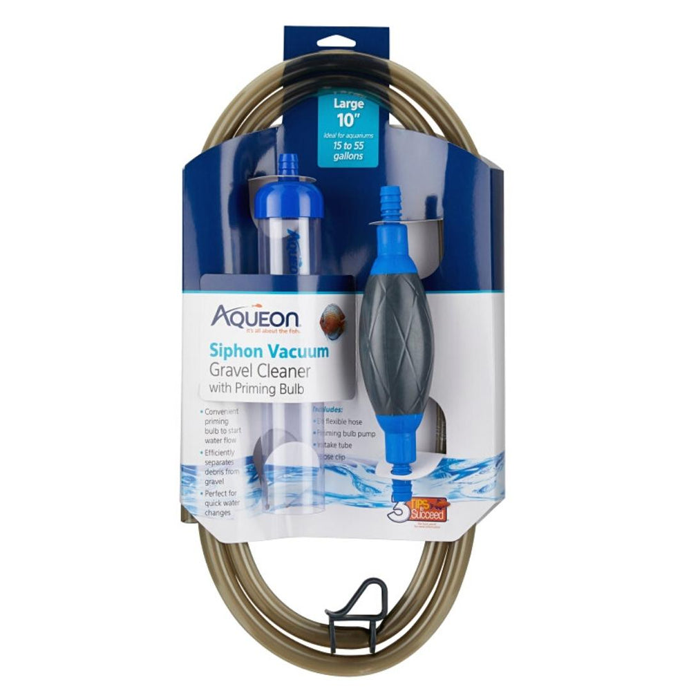 Aqueon Aquarium Siphon Vacuum Gravel Cleaner With Bulb 1ea/Large - 10 in for your Pet Fish with Pet Store X!