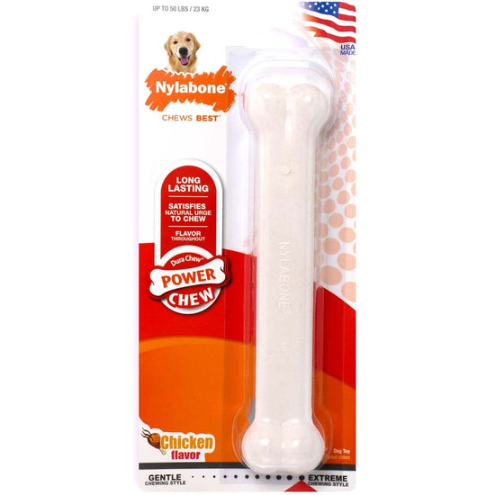 Nylabone Power Chew Dog Toy Chicken 1ea/Large/Giant - Up To 50 lb for your Pet Dog with Pet Store X!