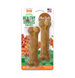 Nylabone Healthy Edibles AllNatural Long Lasting Bacon Chew Treats Bacon, XS/Petite  Up To 15 Lbs. 2 ct