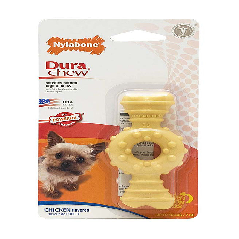 Nylabone Power Chew Ring Bone Dog Chew Toy Flavor Medley 1ea/XS/Petite - Up To 15 lb