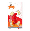 Nylabone Power Chew Double Bone Bacon Dog Chew Toy Peanut Butter 1ea/XS/Petite - Up To 15 lb for your Pet Dog with Pet Store X.