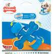 Nylabone Puppy Chew X Bone Chew Toy X Bone Beef Blue 1ea/SMall/Regular - Up To 25 Ibs for your Pet Dog with Pet Store X.