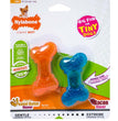 Nylabone Moderate Chew FlexiChew Bone Peanut Butter & Bacon 1ea/XXS/Tiny - Up To 8 lb for your Pet Dog with Pet Store X.