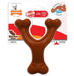 Nylabone Ergonomic Hold & Chew Wishbone Power Chew Durable Dog Toy Bison 1ea/SMall/Regular - Up To 25 Ibs for your Pet Dog with Pet Store X.