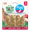 Nylabone Healthy Edibles Puppy AnimalShaped Lamb  Apple Dog Chew Treats Lamb  Apple, SMall/Regular  Up To 25 Ibs 4 ct for your Pet Dog with Pet Store X.