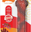 Nylabone Flavor Frenzy Power Chew Durable Dog Chew Toy Beef Jerky 1ea/Medium/Wolf - Up To 35 lb for your Pet Dog with Pet Store X.