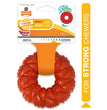 Nylabone Strong Chew Braided Dog Ring Chew Toy Beef 1ea/Medium/Wolf - Up To 35 lb for your Pet Dog with Pet Store X.