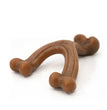 Nylabone Gourmet Style Strong Wishbone Dog Chew Toy Bacon 1ea/SMall/Regular - Up To 25 Ibs.