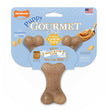 Nylabone Gourmet Style Strong Wishbone Puppy Chew Toy Peanut Butter 1ea/SMall/Regular - Up To 25 Ibs.