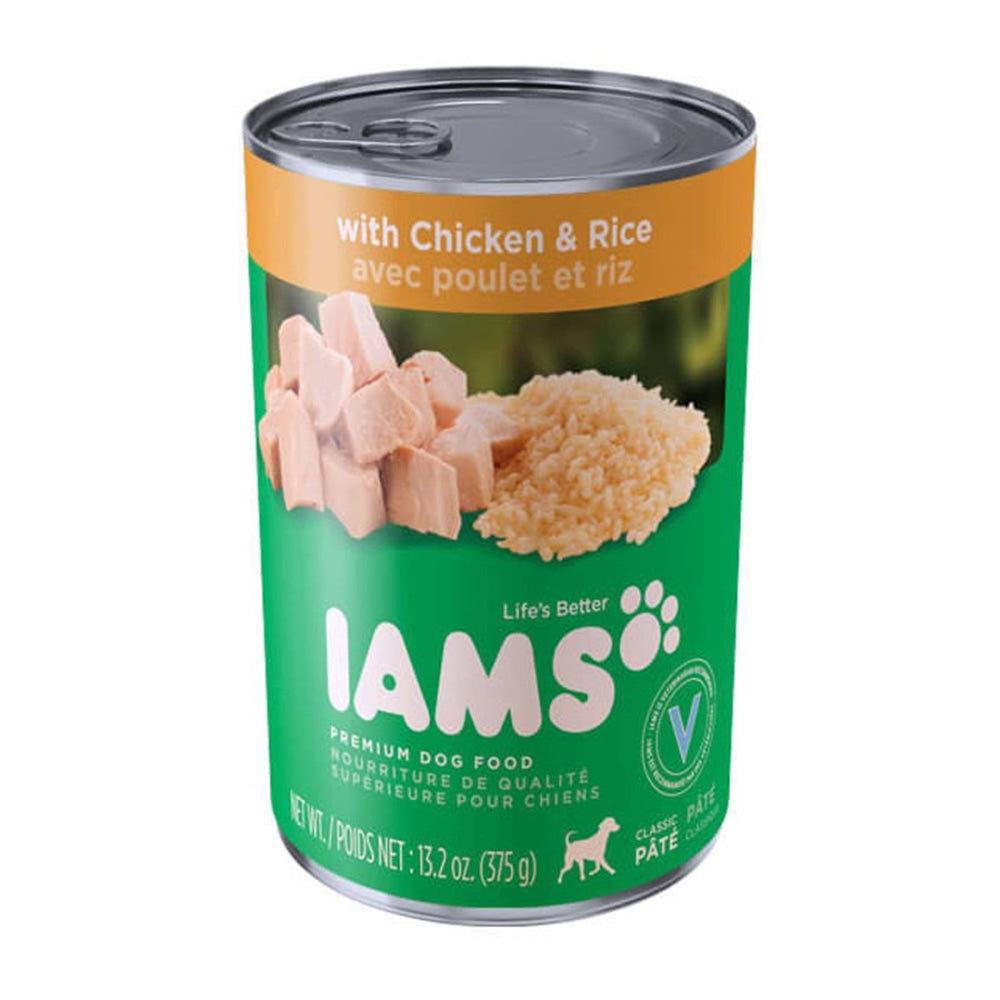 IAMS Proactive Health Paté Adult Wet Dog Food Pate w/Chicken & Rice 132oz (Case of 12) for your Pet Dog with Pet Store X!