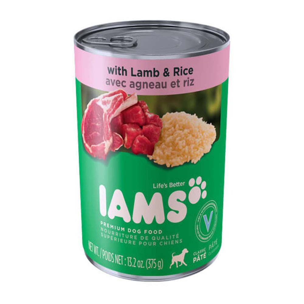 IAMS Proactive Health Paté Adult Wet Dog Food Pate w/Lamb & Rice 132oz (Case of 12) for your Pet Dog with Pet Store X!