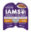 IAMS Perfect Portions Grain Free Healthy Paté Kitten Wet Cat Food Chicken 24ea/2.6 oz, 24 pk