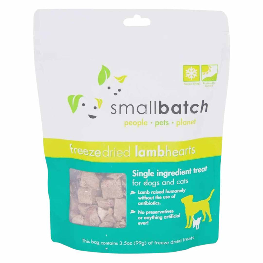 Small Batch Freeze Dried Lamb Hearts - 3.5oz.