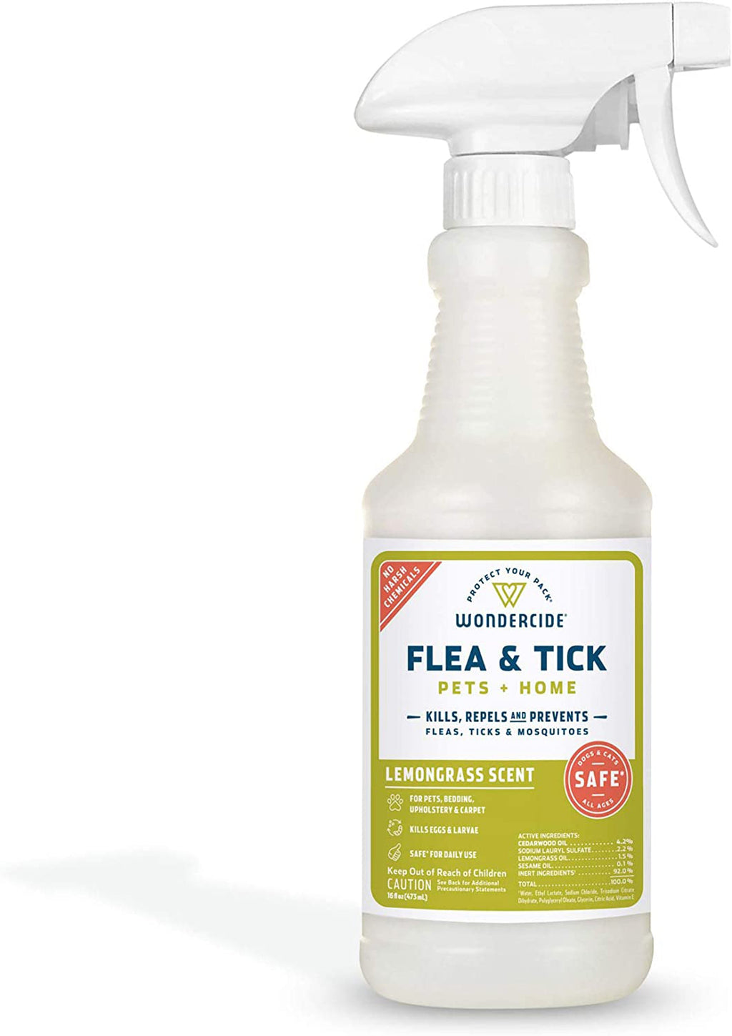 Wondercide Flea Tick And Mosquito Control Spray 16 oz-Lemongrass for your Pet Dog with Pet Store X.