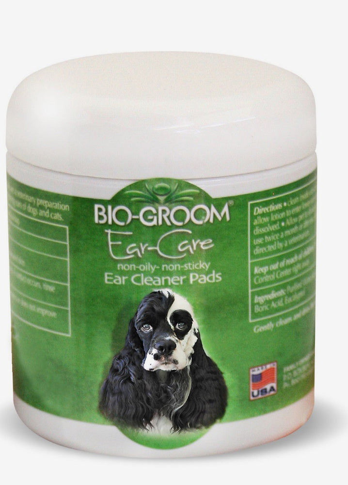 Bio Groom Ear Care Non-Oily Non-Sticky Medicated Ear Cleaner Pads 1ea/25 Pads for your Pet Dog with Pet Store X.