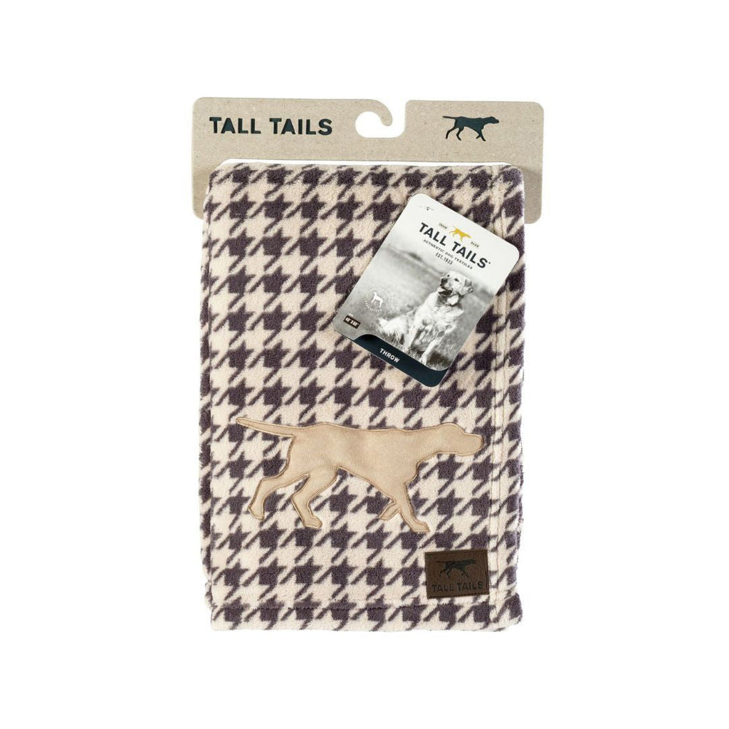 Tall Tails Dog Fleece Throw Houndstooth 40X60