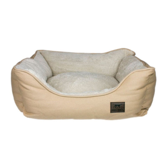 Tall Tails Dog Bolster Bed Khaki Large for your Pet Dog with Pet Store X.